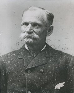 Charles Earl Bolles, alias „Black Bart” portréja (1829-1917 körül) (f/w fotó) alkotó: American Photographer