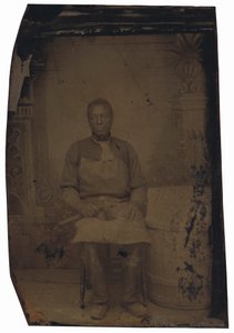 Portrait of a Cooper,c. 1890-es évek (fotó) alkotó: American Photographer
