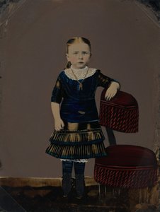 Lányportré,1860-as évek (fotó) alkotó: American Photographer