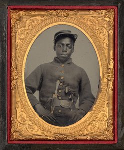 Egy katona portréja,c. 1863 (fotó) alkotó: American Photographer