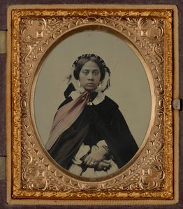Női portré, valószínűleg Josephine Folks,c. 1860 (fotó) alkotó: American Photographer