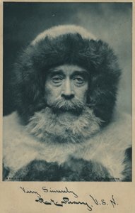 Robert Peary (1856-1920), amerikai sarkkutató (fekete-fehér fotó) alkotó: American Photographer