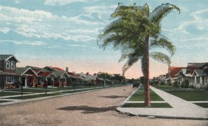 San Diego, Kalifornia: Residence Street (színes fotó) alkotó: American Photographer