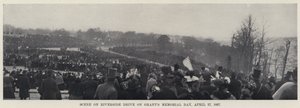 Jelenet a Riverside Drive-on Grant emléknapján, 1897. április 27-én (f/w fotó) alkotó: American Photographer
