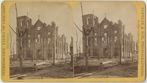 A Szent Mihály-templom az 1871-es chicagói tűzvész után alkotó: American Photographer