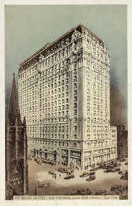St Regis Hotel, East 55th Street és az 5th Avenue sarka, New York, USA (színes fénykép) alkotó: American Photographer