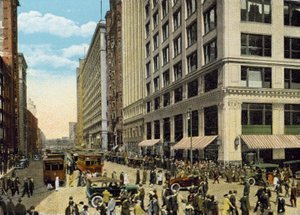 State Street, a Madison Street felől északra nézve (színes fotó) alkotó: American Photographer