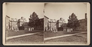 Az Oneida közösség sztereoszkópikus képe, 1870 körül (f/w fotó) alkotó: American Photographer