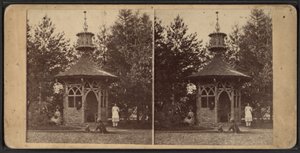 Nyári ház, Oneida közösség, New York állam, 1873 alkotó: American Photographer