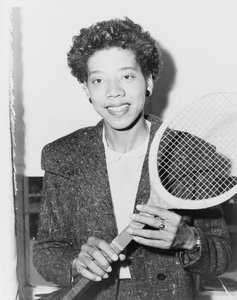 Teniszcsillag Althea Gibson, Egyesült Államok, 1956 alkotó: American Photographer