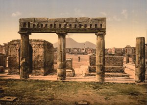 The Forum, Pompei, 1890-1900 körül (fotomechanikai nyomat) alkotó: American Photographer