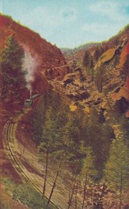 A Lépcső, a Pikes Peak Cog Roadon, Colorado (színes fotó) alkotó: American Photographer