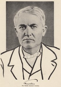 Thomas Edison (fekete-fehér fotó) alkotó: American Photographer