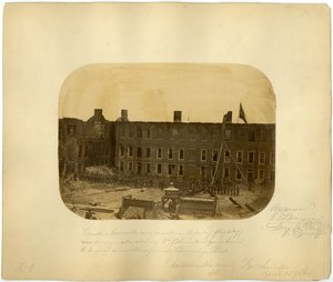 Nyugati laktanya és parádé, Fort Sumter-i csata, 1861. április 15 alkotó: American Photographer