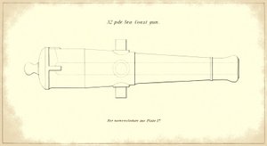 32 fontos tengerparti ágyúcső, az Egyesült Államok hadseregének hivatalos utasításai nehéztüzérséghez kézikönyvéből, 1850-51 alkotó: American School