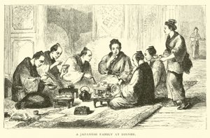 Egy japán család vacsoránál alkotó: American School