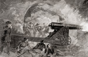 Kazamata a Fort Sumter-i csata bombázása során, április 1214 alkotó: American School
