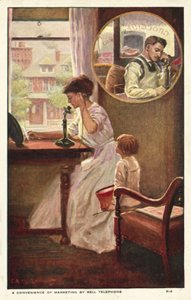 Marketing telefonhívás (színes litho) alkotó: American School