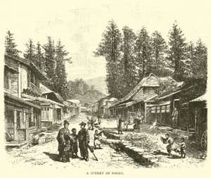 Egy utca Nikkóban alkotó: American School