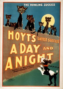 Charles Hoyts reklámja: A Day and a Night, pub.1899 alkotó: American School