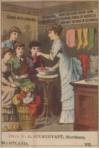 Gyémántfestékek (színes litho) reklámja alkotó: American School