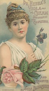 Dr. Hebras Viola Cream hirdetése, 1897 körül alkotó: American School