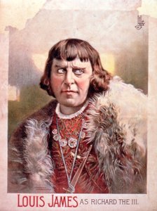 Louis James reklámja, mint Richard III alkotó: American School