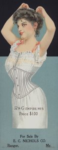 R&G női fűző (chromolitho) hirdetése alkotó: American School