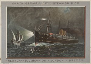 Az észak-német Lloyd Steamship Company reklámja alkotó: American School