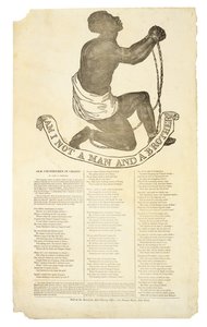 Nem vagyok én ember és testvér?, c. 1837 (fametszet szőtt papírra) alkotó: American School