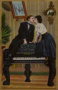 Gyakorlat a zongorán, vagy csókolózás a Steinwayen (fotó) alkotó: American School