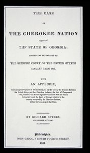 Eltávolítás elleni traktus, a Cherokee Nation, válaszul az indiánok hazájukból való kényszerű eltávolítására alkotó: American School