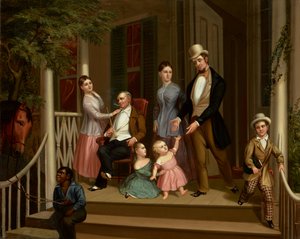 Ashe-Moses családi csoport, 1845 körül (olaj, vászon) alkotó: American School