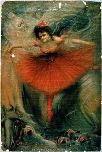 "Barnum és Bailey Circus Girl" (színes litó) alkotó: American School