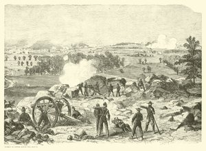 Gettysburgi csata, Little Round Top csúcsa, 1863. július 2 alkotó: American School
