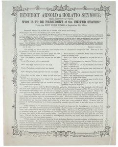 Benedict Arnold és Horatio Seymour! Ki legyen az elnök?, 1864. szeptember 19 alkotó: American School