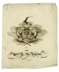 William Axtell De Peyster (1793-1856) könyvtáblája, 1840 körül alkotó: American School