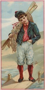 Fiú áll a mólón alkotó: American School