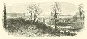 Híd a katonai vasúton, 1865. március alkotó: American School
