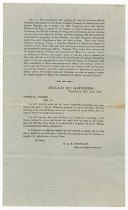 Önkéntesek felhívása az 1860. december 27-i 4. számú általános rendelet alapján alkotó: American School