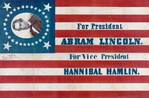 Abraham Lincoln kampányzászlója alkotó: American School