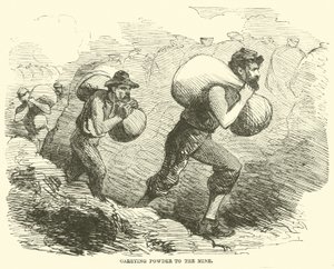 Porhordás a bányába, 1864. júl alkotó: American School