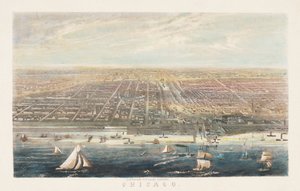Chicago kikötője 1856 után alkotó: American School