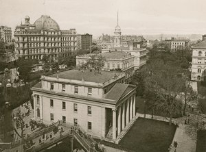 Városháza Park, NY (fotogravír) alkotó: American School
