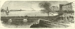 A Konföderációk kiürítik Savannah-t, 1864 decemberében alkotó: American School
