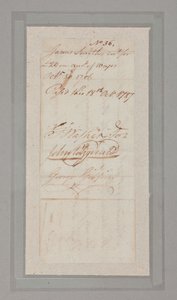 Alkotmányos egyezmény: az 1787. évi történelmi egyezmény 55 delegáltja közül 54 által aláírt levelek és dokumentumok gyűjteménye (toll és tinta papíron) (lásd még: 2561290-92) alkotó: American School