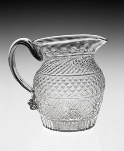 Krémes kancsó, c. 1820-1840 (ólomüveg) alkotó: American School