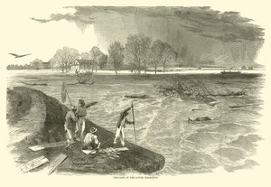 Crevasse a Mississippi alsó részén, 1862 alkotó: American School