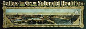 „Dallas: A csodálatos valóságok városa”, óriásplakát (színes litó) alkotó: American School