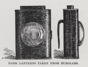 Sötét lámpások a betörőktől (litho) alkotó: American School